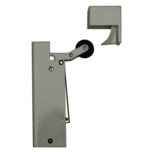 Dictator Deuropvanger, hydraulisch VS2000 grijs (RAL 9006), haak 1020, 50N cilinder, regelbaar