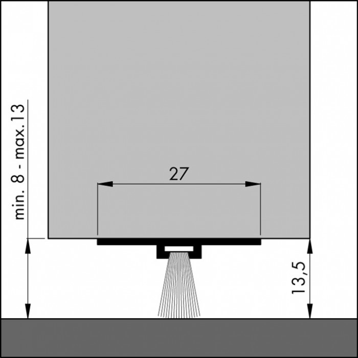 dorpelstrip onzichtbaar