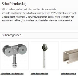 Schuifdeurbeslag